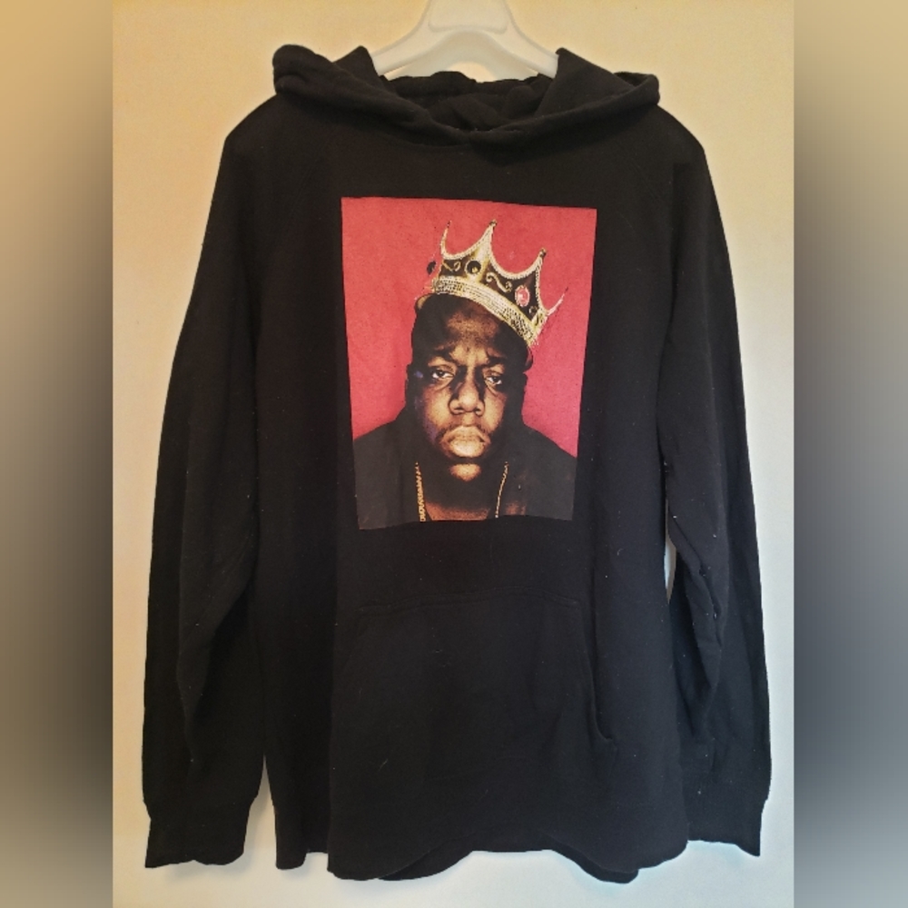Biggie print hoddie